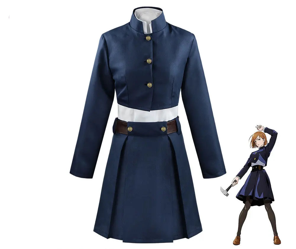 Flash Sale Anime Jujutsu School Uniform Cosplay Costume, Japanese High School Uniform Outfit for Halloween Stage Party Clothes Womenswear