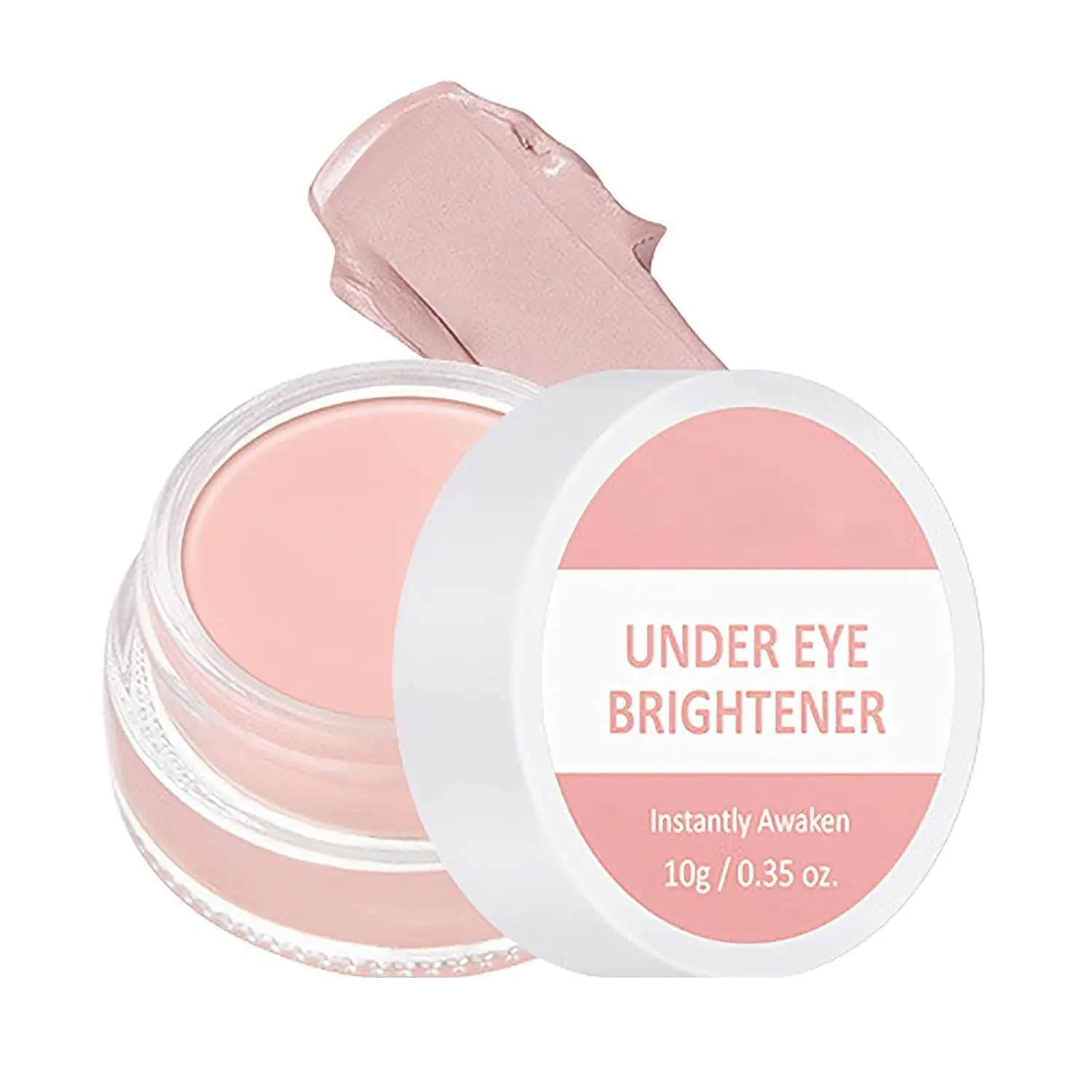 Pink Under Eye Brightener & Concealer, Tired Skin Color Correcting Brightener & Primer, Lightweight Undereye Brightening Cream, Under-eye Brightener & Primer Reduces Appearance Of Dark Circles