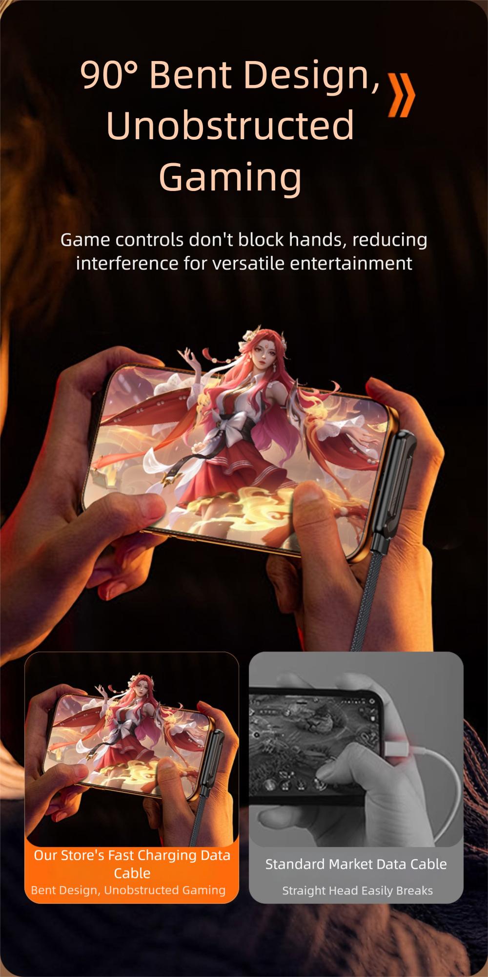 100% Fast Charger 240W MicroUSB+6A Type-C Cable AdapterSet For Android Charger OriginalType Charging Durable Long Lasting