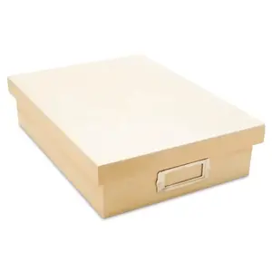Wooden Box with Lid, 12-3/8”