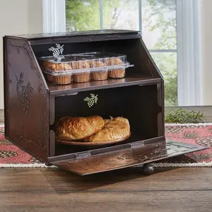 Copper Pine Bread Box