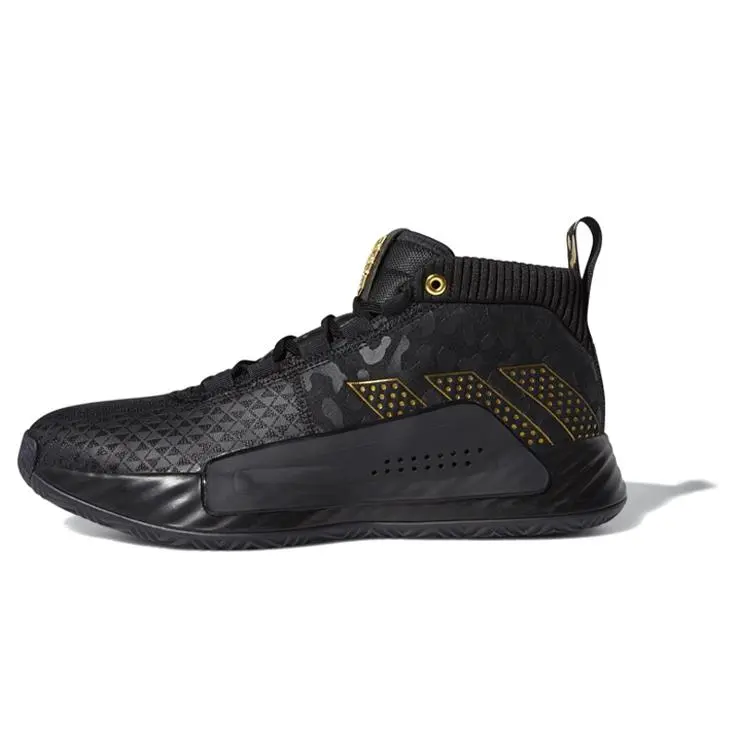 Adidas Marvel X Dame 5 Killmonger' Cushioned Mid Top Basketball Shoes Men's Black EG6577