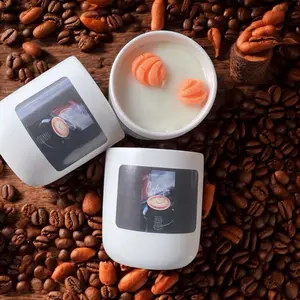 Cafectio 10oz Candle - Decorative Candle with Orange Slices - Ideal for Home Decor and Ornaments