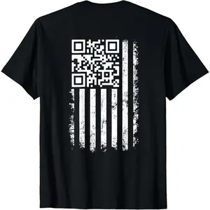 Funny QR Scan Me President Trump 45/47 Trump Dancing Code T-Shirt