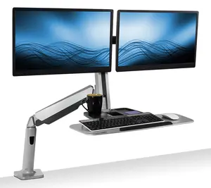 Dual Monitor Stand Up Workstation