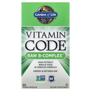 Garden of Life Vitamin Code®, RAW B-Complex™, 60 Vegan Capsules