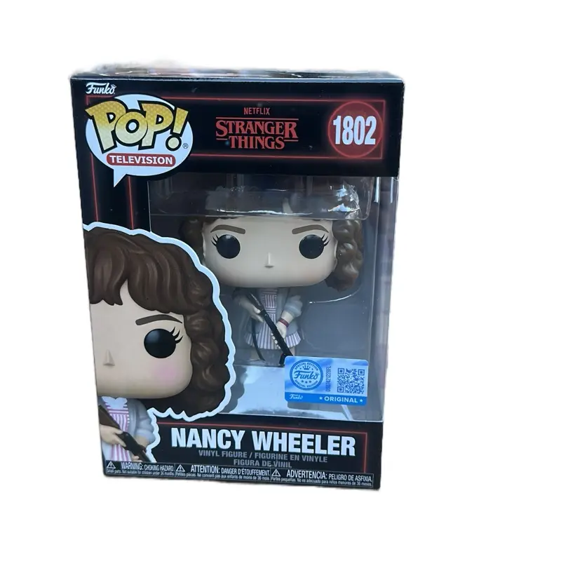 Funko Pop TV/Movie Character Nancy Wheeler Vinyl Figure with Gun, Collectibles Figurine
