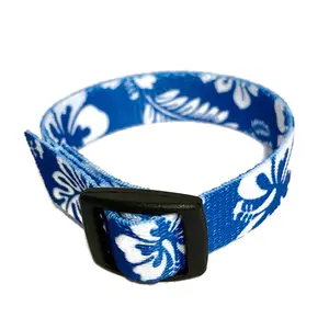 VNS (Vagus Nerve Stimulator) Wrist Band Royal Blue Hawaiian Luau