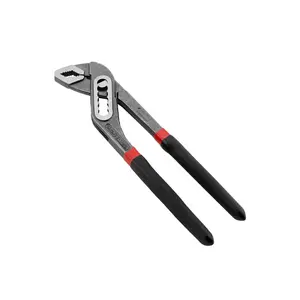 10 Inch V-Shape Jaw Groove Joint Pliers, Quick Adjust 25 Positions, 50cr-V Steel, Ergonomic Handle, Car Repair, Nuts, Bolts, Pipes