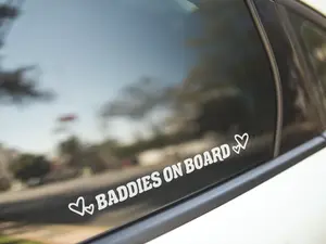 Baddies on Board Vinyl Decal for Car, laptop decal, car accessories, Window Sticker