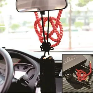New Vip Charm JDM Fusa Black Kiku JP Knot Red Kin Tsuna Rope
