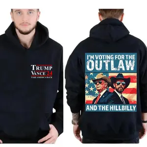 Trump I'm Voting For The Outlaw And Hillbilly 2024 American Flag Hoodie, Trum Vance 2024 T-Shirt Sweatshirt, Take America Back, Electionn 2024 Shirt