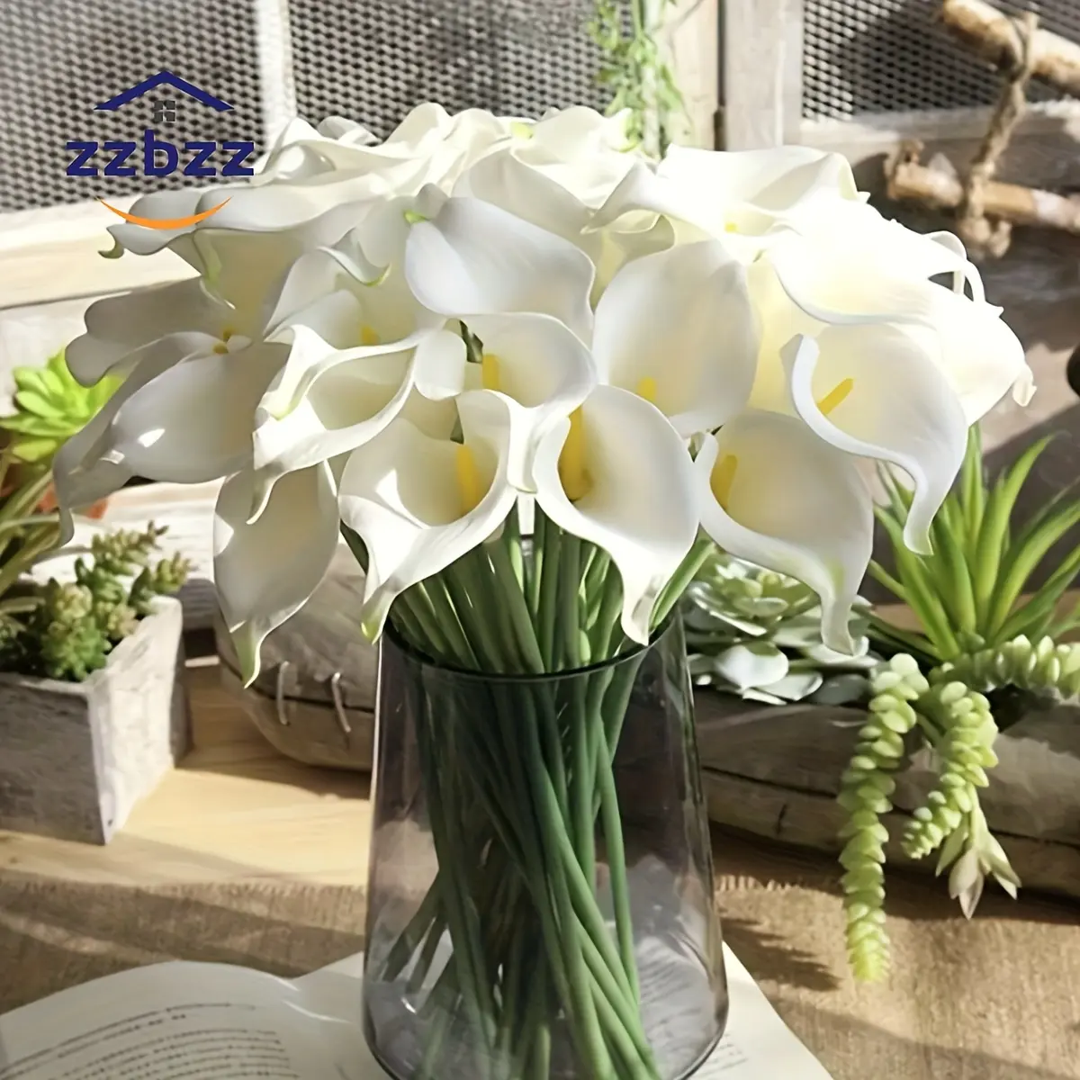 10pcs Lifelike Artificial Calla Lily Flowers - Perfect for Home  & Holiday Celebrations  Floral Wreaths fan clackers Bouquet White spring Decor Indoor Plants