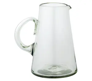 10 Strawberry Street Clear Pitcher Mexican Glass