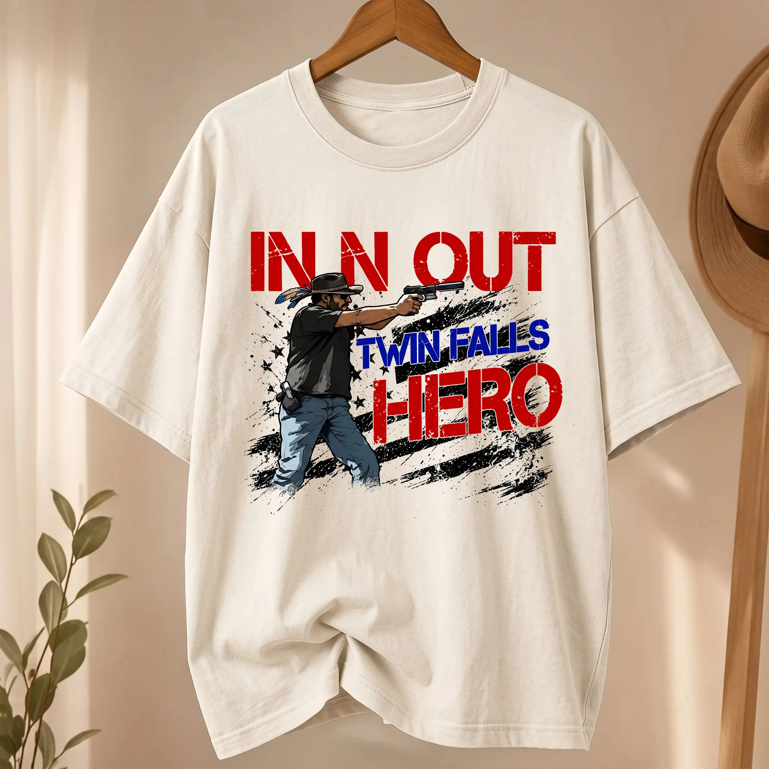 Comfort Colors In N Out Twin Falls Hero Shirt, Sweatshirt, Hoodie Fabric