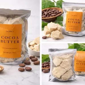 African Cocoa Butter - Raw- Pure Natural Ingredient for Skin Care & Hair Care