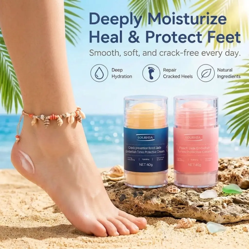 2 PCS Foot Care Cream,Anti Cracked Foot Cream,Moisturizing,Anti Crack,Softening and Nourishing Cream for Dry,Cracked Feet,Remove Dead Skin and Moisturize Dry Skin, Moisturizer, Foot Lotion