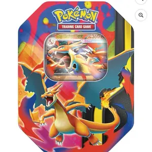 Pokemon TCG: Mega Charizard Y Tin - 4 Packs, Promo Card