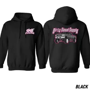 Dirty Diesel Supply Graphic Hoodie, Truck Lover Pullover, Mechanic Streetwear, Unisex Diesel Truck Enthusiast Gift