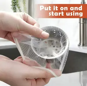 100PCS Large Size Filtering Mesh Bags for Kitchen Sink Triangle Tri-Holder Filter Kitchen Sink Strainer