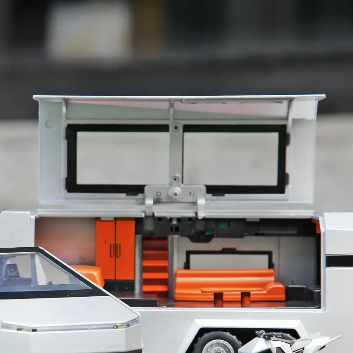 Truck Model: 1/32 Diecast Metal Toy Trucks with Lights and Sounds, Mini Vehicles Toys for Boys, Ages 3 and Up，Cyber Boy's birthday gift, Car model col