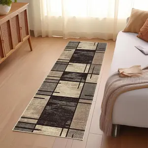 2x6 Bohemian Non-Slip Washable Runner Rug, Vintage Soft Indoor Rug for Hallway Kitchen Bedroom Living Room