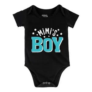 MIMI'S BOY Print Bodysuit, Casual Short Sleeve Romper, Baby  Outdoor ClothingB1108-058