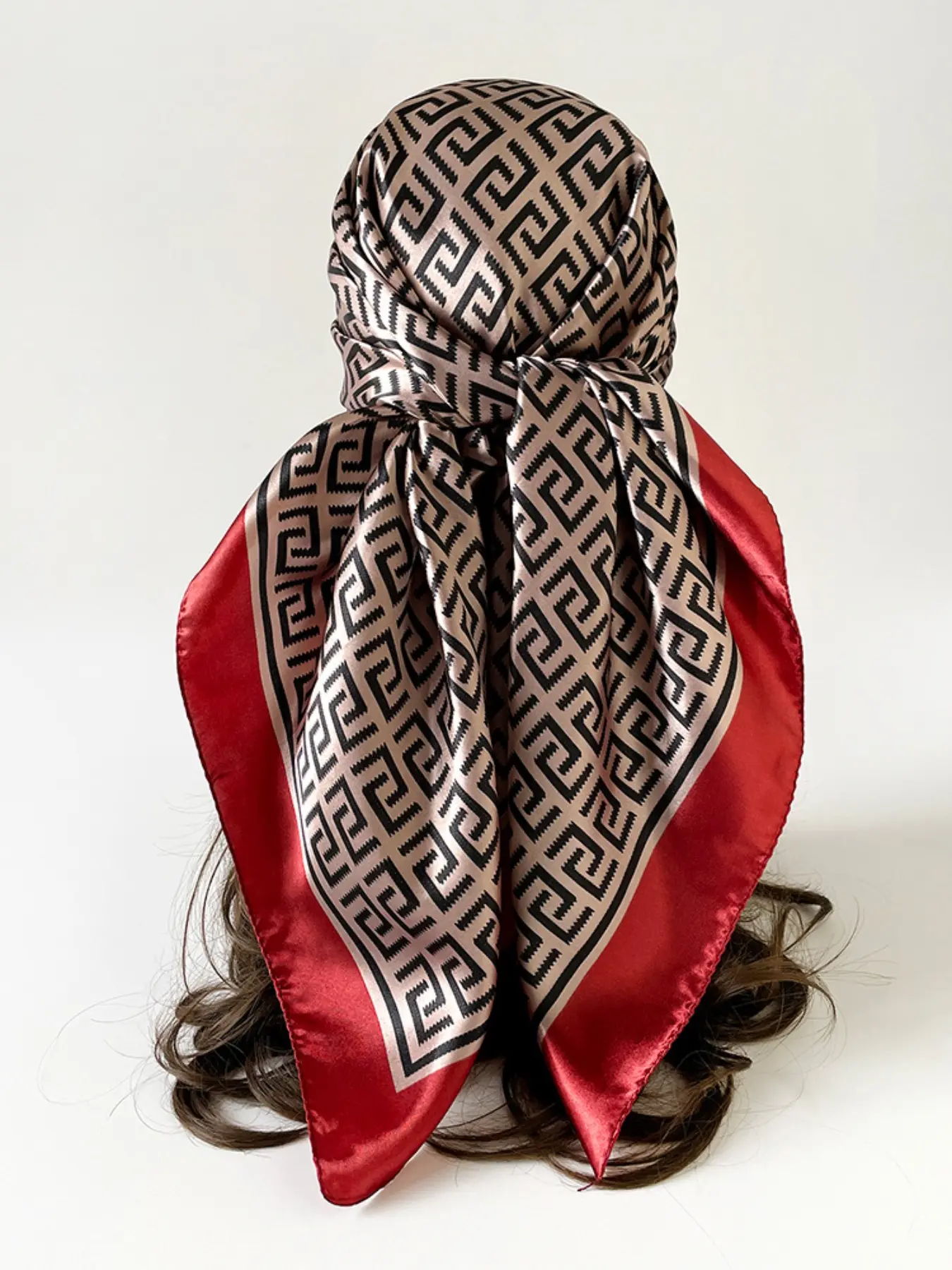 1/4 Pack Simple Geometric Print Scarf, Lightweight Summer Shawl, Casual All-Season Headscarf, Versatile European Style Wrap, Fashion Shawl, Neck Scarves, Matching Scarf, Neckscarf
