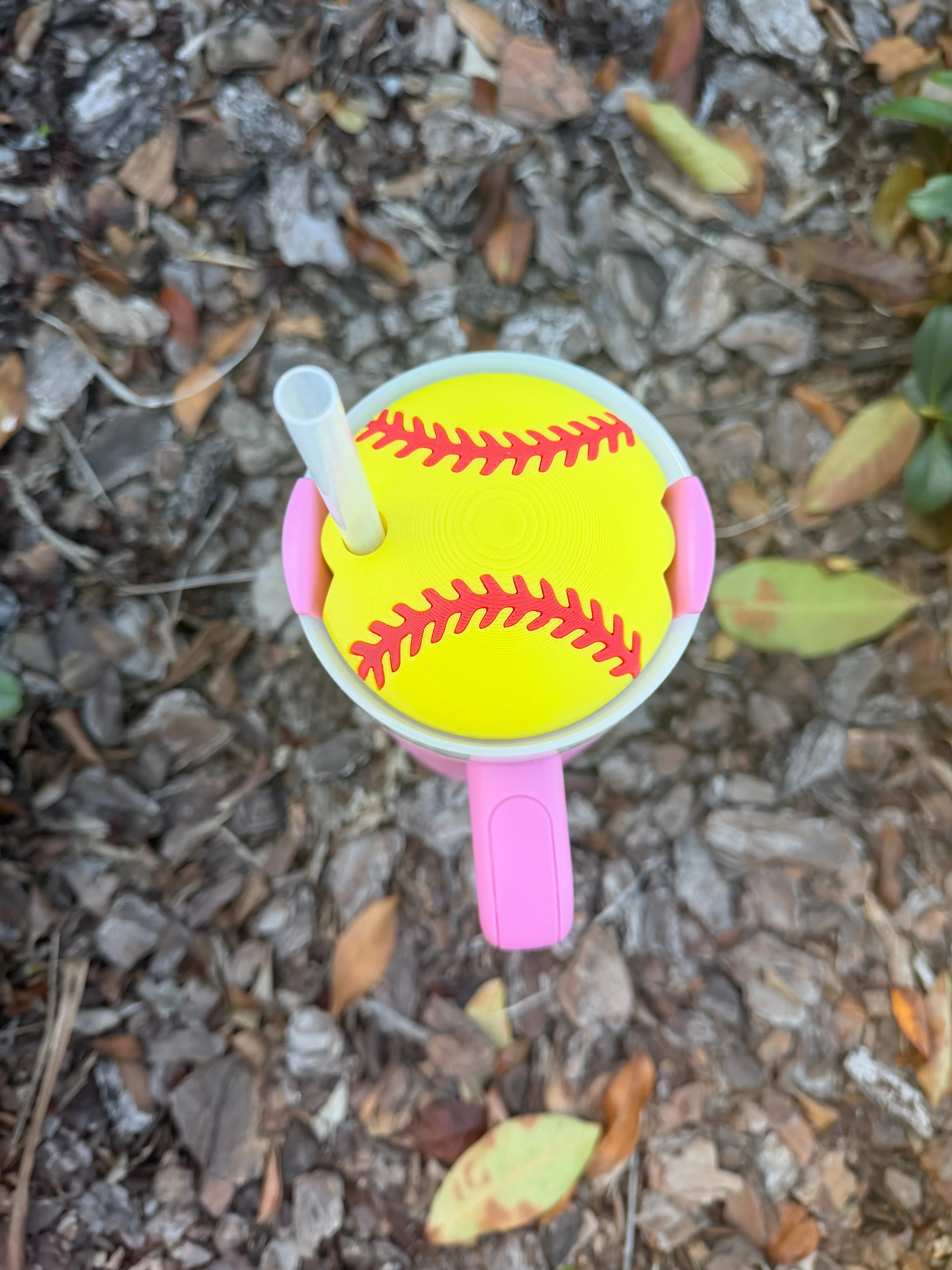 Volleyball | Basketball | Football | Baseball 3D Printed Straw Topper | Sports Mom Gift | Game Day Accessory