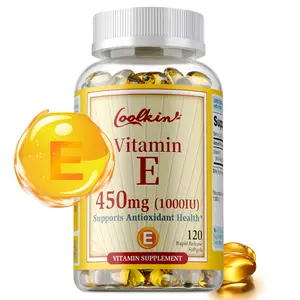 Coolkin - Vitamin E dietary supplement - 450mg per capsule - Antioxidant, anti-aging - Improve skin moisturizing, anti-oxidation, prevent signs of aging, enhance immunity