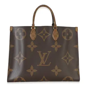 Pre-owned Louis Vuitton canvas Tote Bags NY155171 Reverse Monogram Onthego Gm