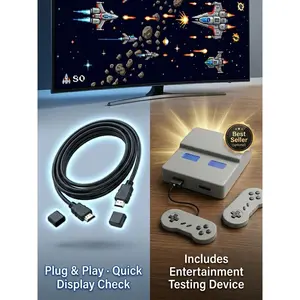 Vintage Gaming AV to HDMI Adapter Kit - Entertainment Bundle with Retro Bonus & Family Gift Set for Classic Game Systems Compact Laundry Washer and Dryer Twin Tub Combo Instant Hot Water Shower Head reservoir top load washing machine pet tumble agitator