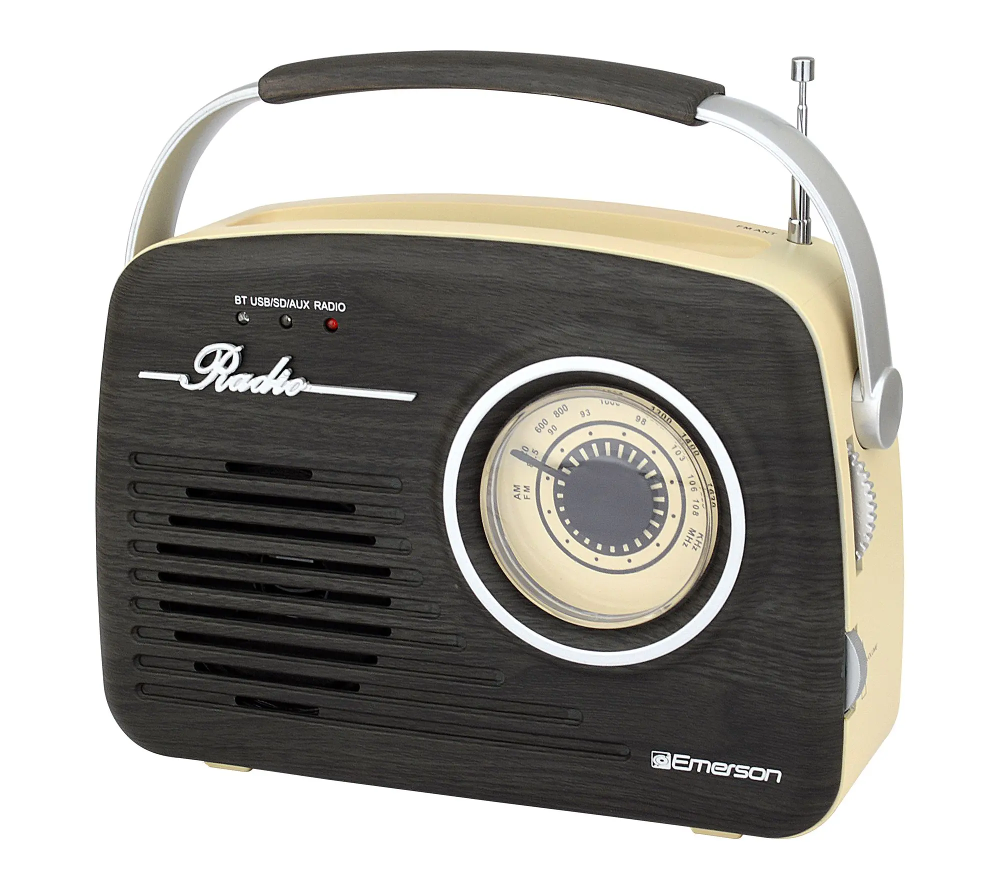 Portable Bluetooth Retro Radio with AM/FM Tuner, USB/AUX Input Portable Bluetooth Retro Radio with AM/FM Tuner, USB/AUX Input
