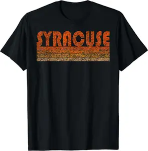 Vintage Retro Syracuse, NY T-Shirt, Gift Shirt, Cotton, Crewneck, Size S-3XL, Comfort Top Tshirt