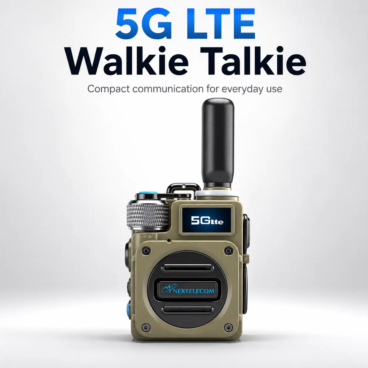 G6S  5G LTE PTT Nationwide Long Range Cellular Walkie Talkie with SIM Card, No Monthly Fee, PoC Two-Way Radio for Truckers, Construction, Camping & Hunting