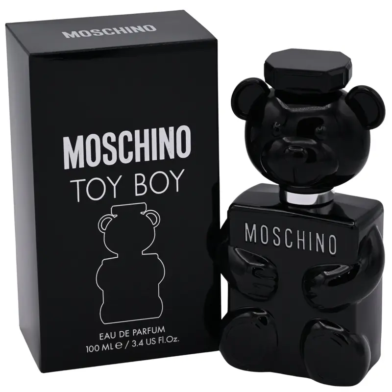 MOSCHINO Toy Boy Eau de Parfum for Men (3.4 fl oz Boxed Aromatic Perfume) - Spicy Woody Amber Scent, Fresh Pear Spark, Bergamot Mix, Rose Magnolia Heart, Elegant Signature, Rich Lingering Base, Evening Wear, Birthday Gifts for Him