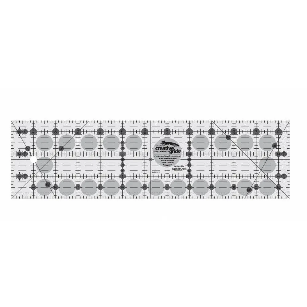 Quilting Ruler 3-1/2" x 12-1/2", Creative Grids