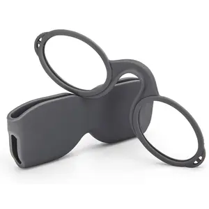 Ultra Slim Armless Reading Glasses for Men Women, Small and Flat Readers Compact Pocket with Stick-on Case Holder,Grey 1.5