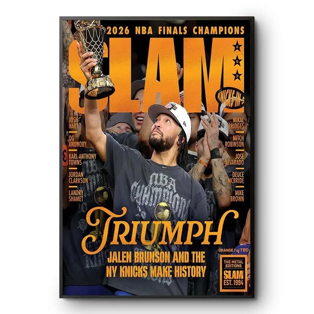 Jalen Brunson New York Knicks 2026 NBA Champions SLAM 263 Cover Poster