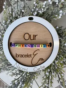 Personalized Our Friendship Era Hand Ornament, Festive Home Decoration Accessory