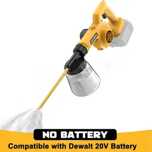 FunnyWhale Electric Diatomaceous Earth Duster Compatible Compatible with Dewalt 20V Battery(No Battery) Garden Dust Applicator with 1L Capacity Powder Sprayer for Garden, Chicken Coop and Barn