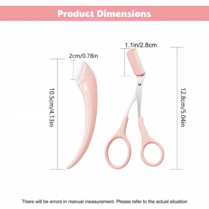 Eyebrow Scissors with Comb,Eyebrow Scissors,Eyebrow Trimmer Scissors Tool,Eyebrow Trimmer Scissors With Comb for Beginner Eyebrow Scissors for Women Girls Stainless Steel Eyebrow Razor (Pink) Eyebrow Scissors with Comb,Eyebrow Scissors,Eyebrow Trimmer Scissors Tool,Eyebrow Trimmer Scissors With Comb for Beginner Eyebrow Scissors for Women Girls Stainless Steel Eyebrow Razor (Pink)