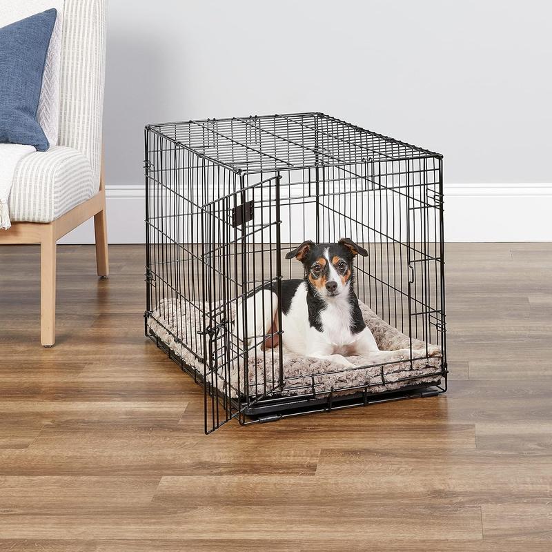 Image showcasing Pets Newly Enhanced Single & Double Door Dog Crate, Includes Leak-Proof ...