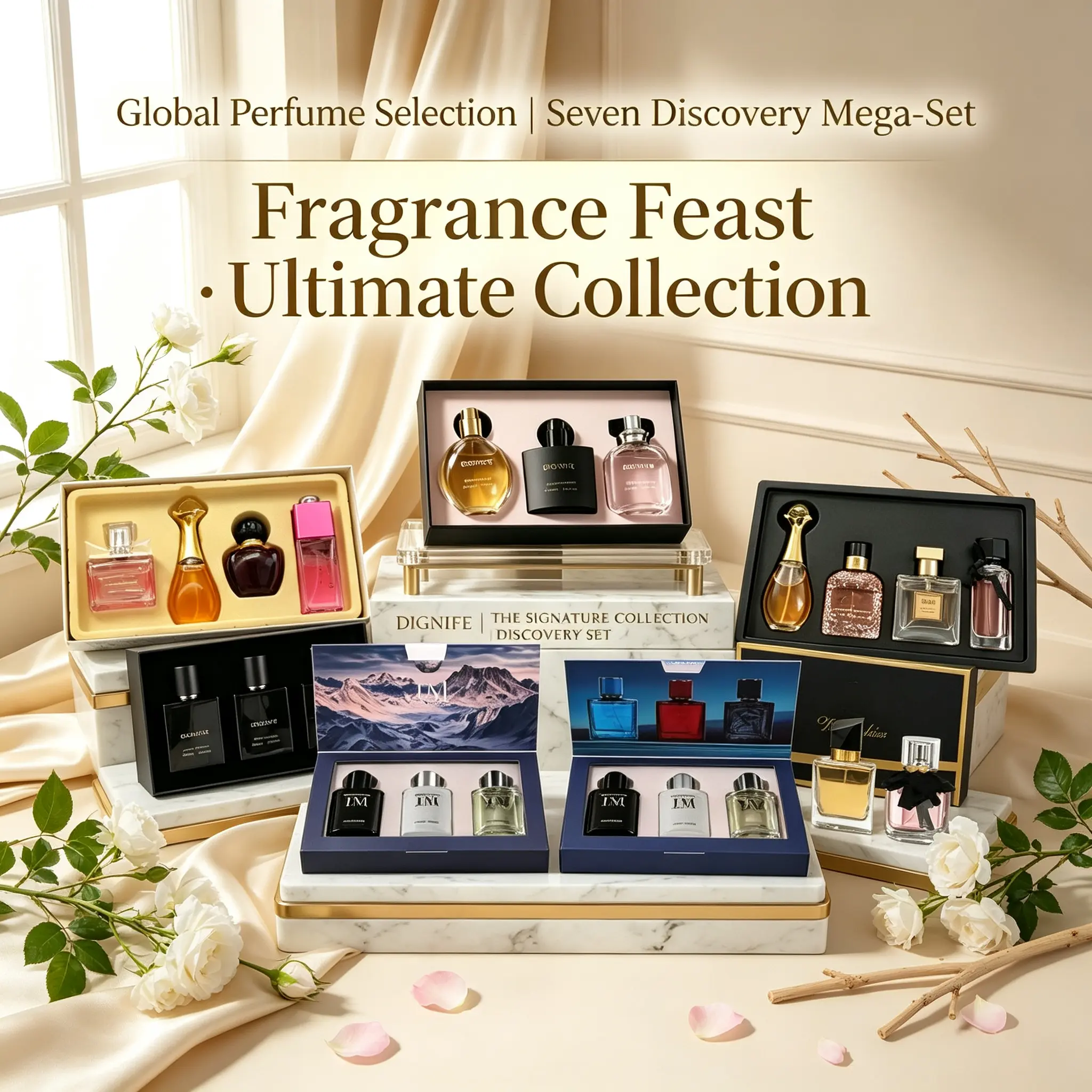 Unisex Fragrance Blind Box Gift Set - 7 Random Styles, Fresh Elegant Scent, Daily Use & Dating, Holiday Gift (1 Random Set Shipped)