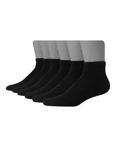 Hanes Men’s Performance Ankle Socks 6-pack Men's Underwear Multi Pack Comfortable Fit Soft Stretch Fabric Breathable 296xt6