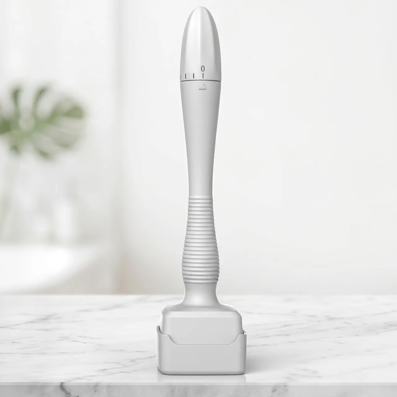 Titanium Microneedling Derma Stamp - Portable At-Home Skincare Tool with Metal & Plastic Components for Face, Scalp Use (For Women, Men), Ergonomic