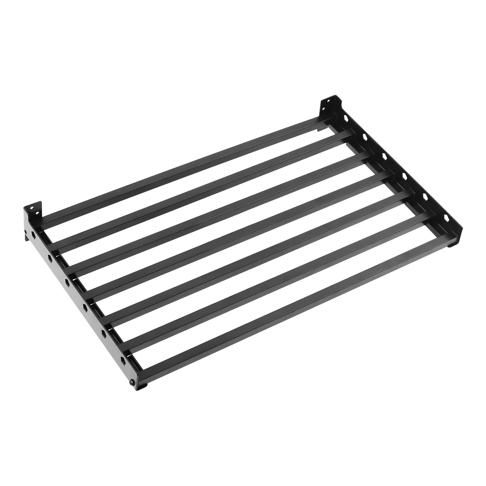 Wall Mounted Microwave Oven Rack with 110 lbs Capacity, Heavy Duty Q235 Steel & Aluminum Shelf, Black Finish Space Saving Organizer for Kitchen Office Cafe Living Area