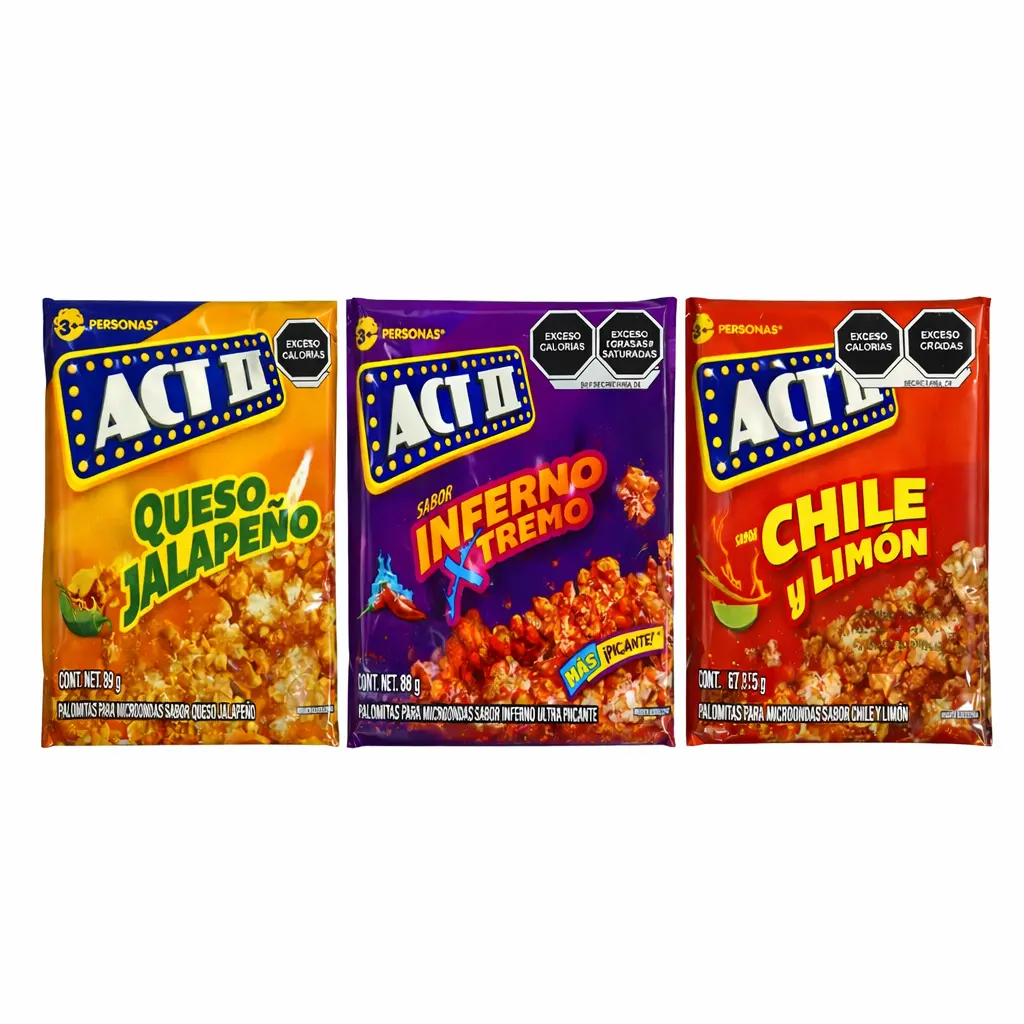 ACT II MEXICAN POPCORN - AUTHENTIC MEXICAN SNACK - PRODUCT OF MEXICO ACT II MEXICAN POPCORN - AUTHENTIC MEXICAN SNACK - PRODUCT OF MEXICO