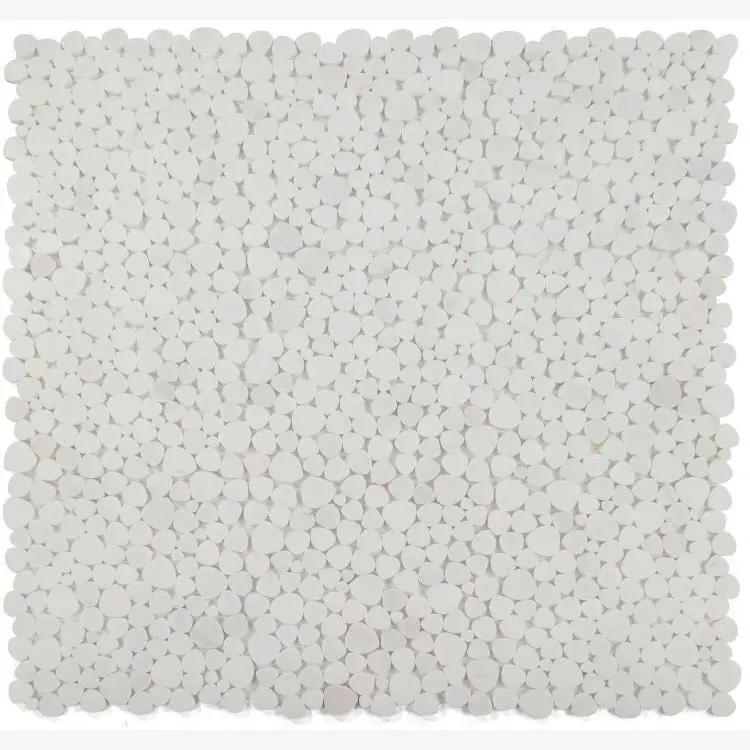 Hudson Dolomite Marble Pebble Mosaic Tile Honed Sample