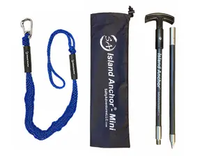 Island Anchor - Mini - 3/4" x 36" - 2 Piece - Anchor Pole Spike for PWC, Jet Ski, Kayak and Paddle Board